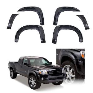 China Black ABS Plastic Toyota Tacoma Parts 4x4 Fender Flares For Tacoma wholesale