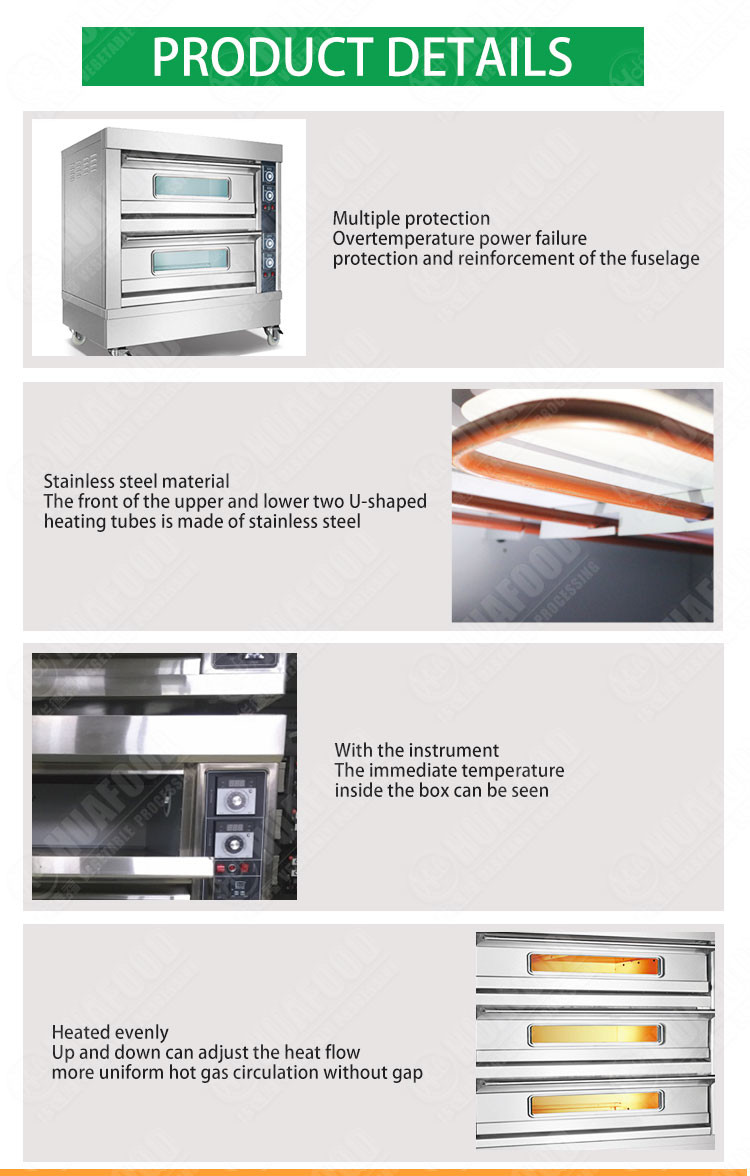Commercial Automatic Food Processing Machines Electric Bread Baking Oven Equipment