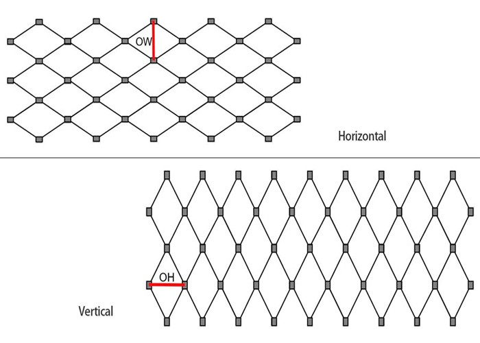 7*7 7*19 Balcony Stainless Steel AISI304 Wire Rope Netting For Safety Fence