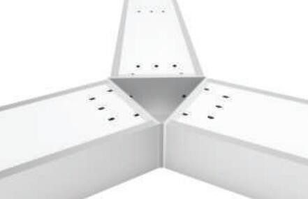 SMD 2835 LED Linear Pendant Light High CRI White Color For Indoor Lighting Area