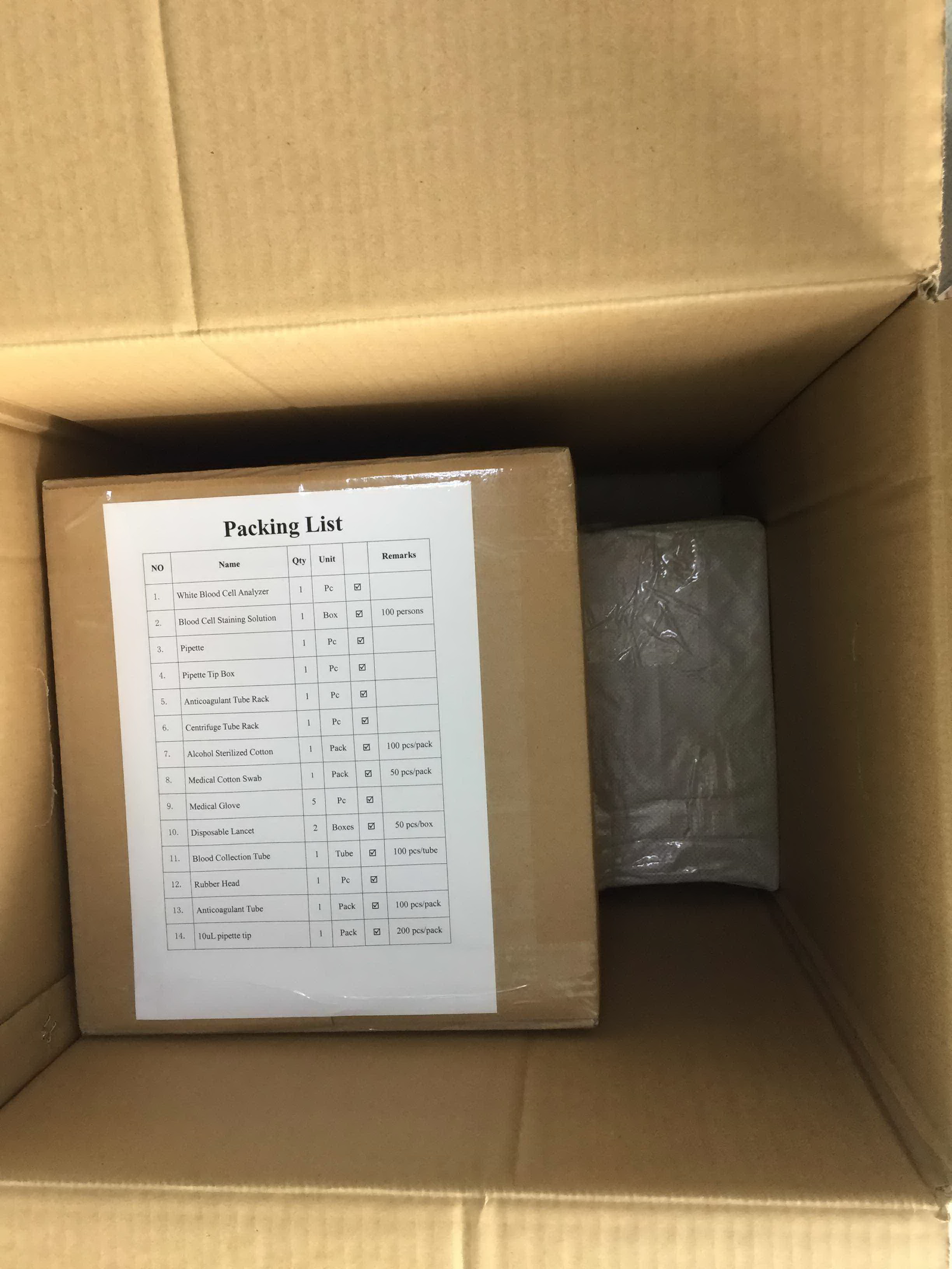 POCT device (WBC-6) Colorful screen hematology WBC Analyzer with microfluidics chips