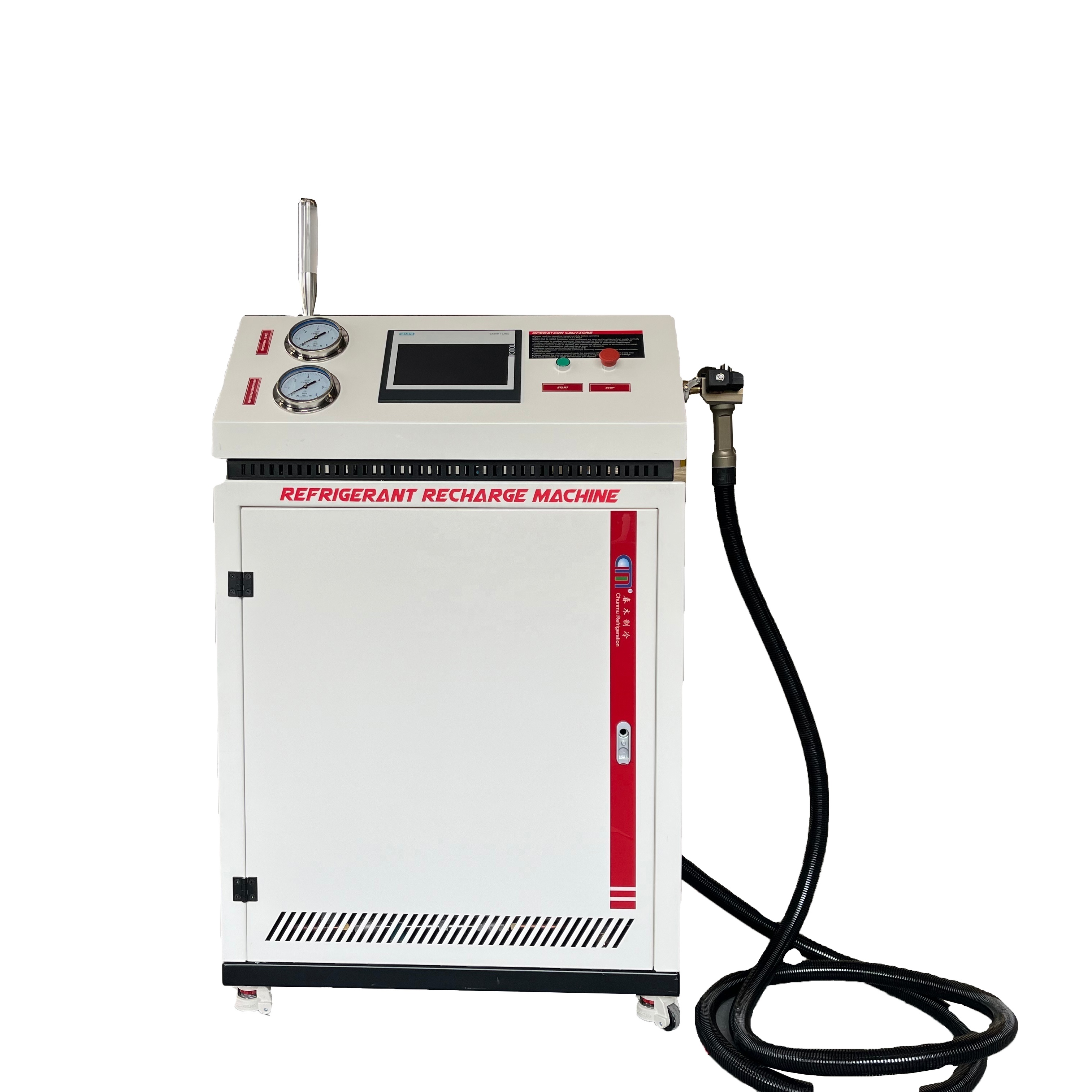 4HP Refrigerant Ac Gas Recovery Charging Machine Oil Less R134a Refrigerant Tank Recovery Unit Ac Recharge Machine