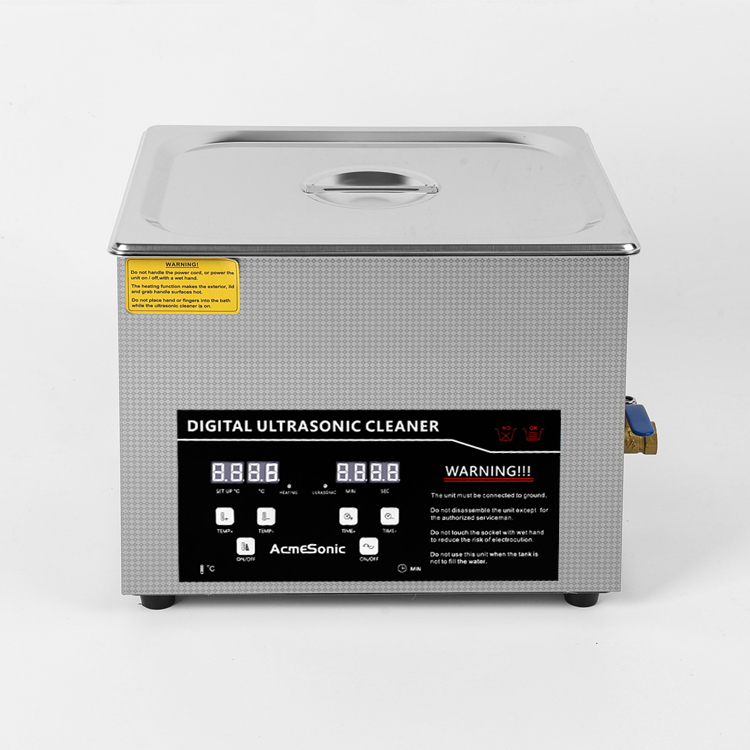 Metal Digital Ultrasonic Cleaner 10L With Sus Basket And Lid