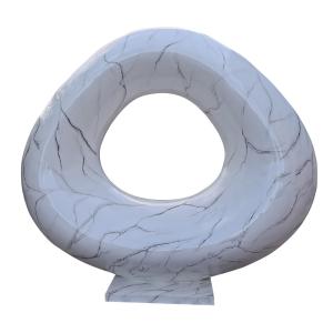 China Custom Outdoor Modern Large Fiberglass Abstract Art Deco Sculpture wholesale