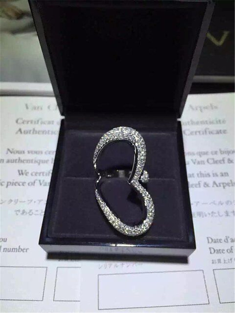 Luxury jewe factory ring 18k gold white gold yellow gold rose gold diamond ring