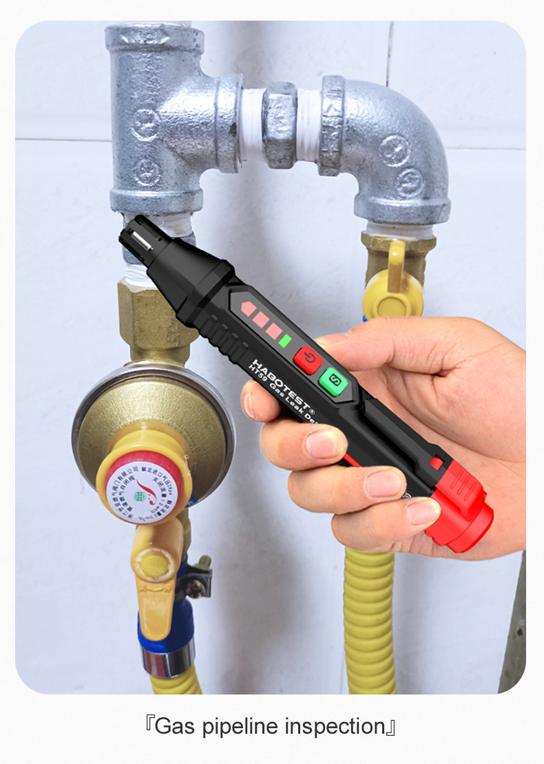 HT59 HT60 HT61 Gas Leak Detector Sound & Screen Alarm Mini Combustible Gas Detector For Natural Methane
