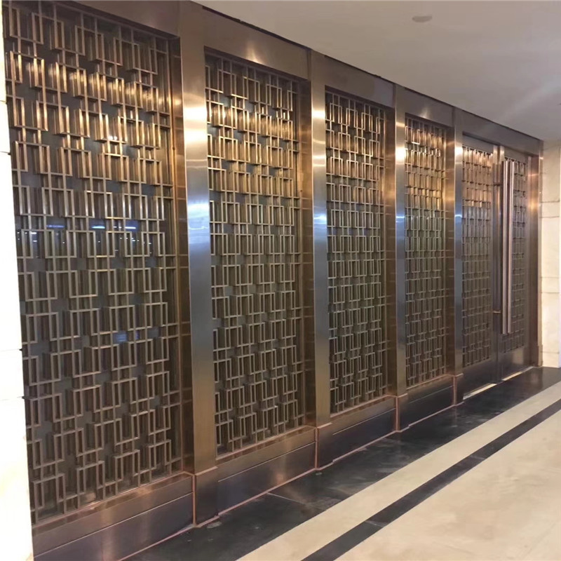 Decorative Metal Screen interior partition wall panel designs customized metal furniture
