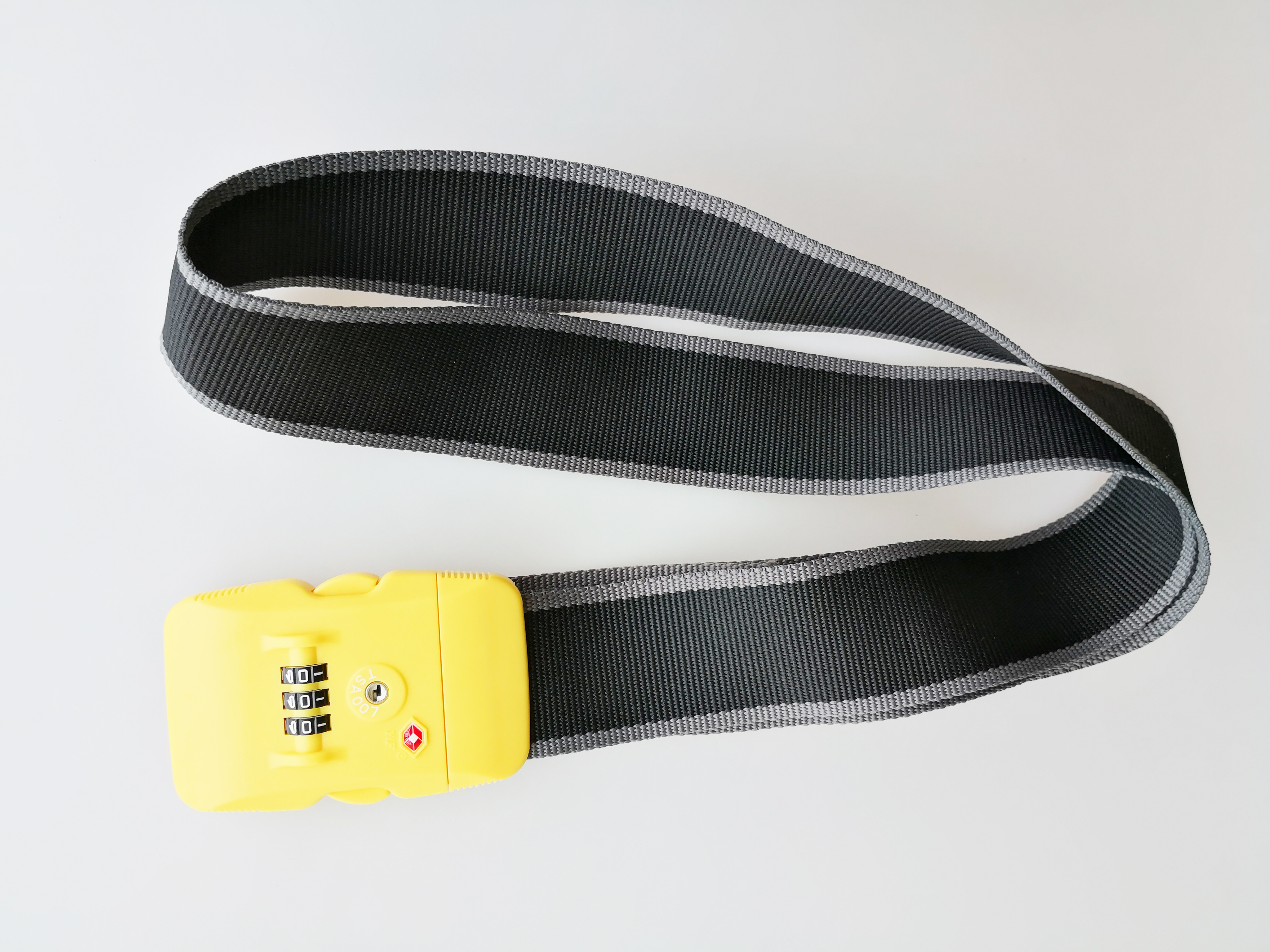 TSA319 Luggage Straps And Locks , 3 Dials Suitcase Belt Lock PC Material