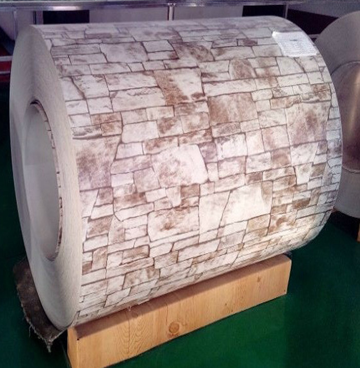 PPGI Prepainted Galvanized Steel Coils 1000 -1500mm Wood Pattern