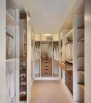 Farmhouse Wooden Walk In Closet Melamine Board Wardrobe OEM