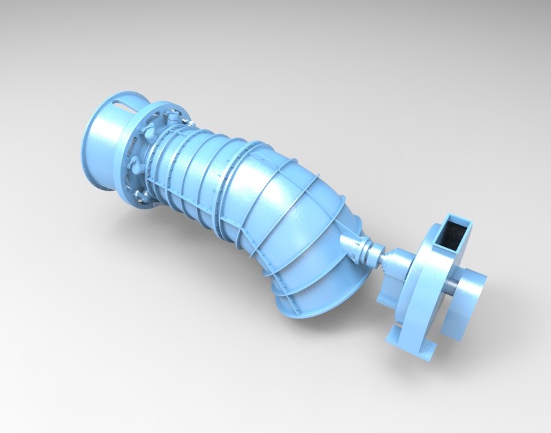 Bulb Type Tubular Mini Hydro Turbine Hydroelectric Power Plant Generator