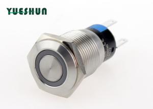China Self Locking Momentary Vandal Switch Stainless Steel Body Oxidation Resistant wholesale