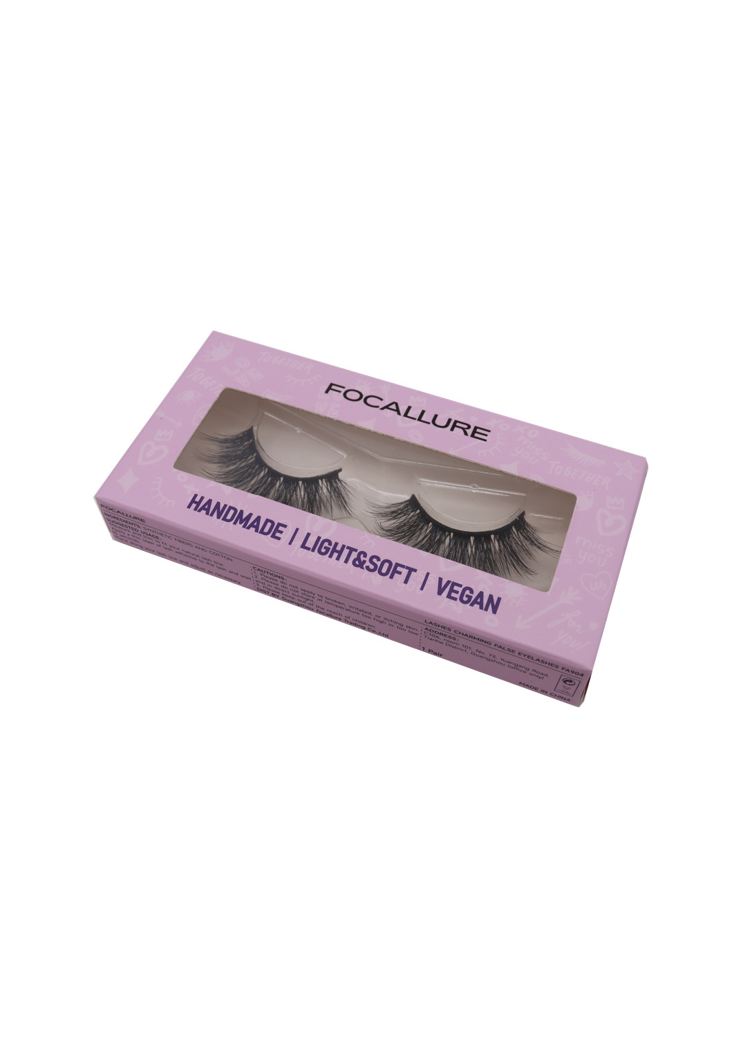 Eyelashes Cardboard Paper Printed Cosmetic Boxes 300Gsm With Window