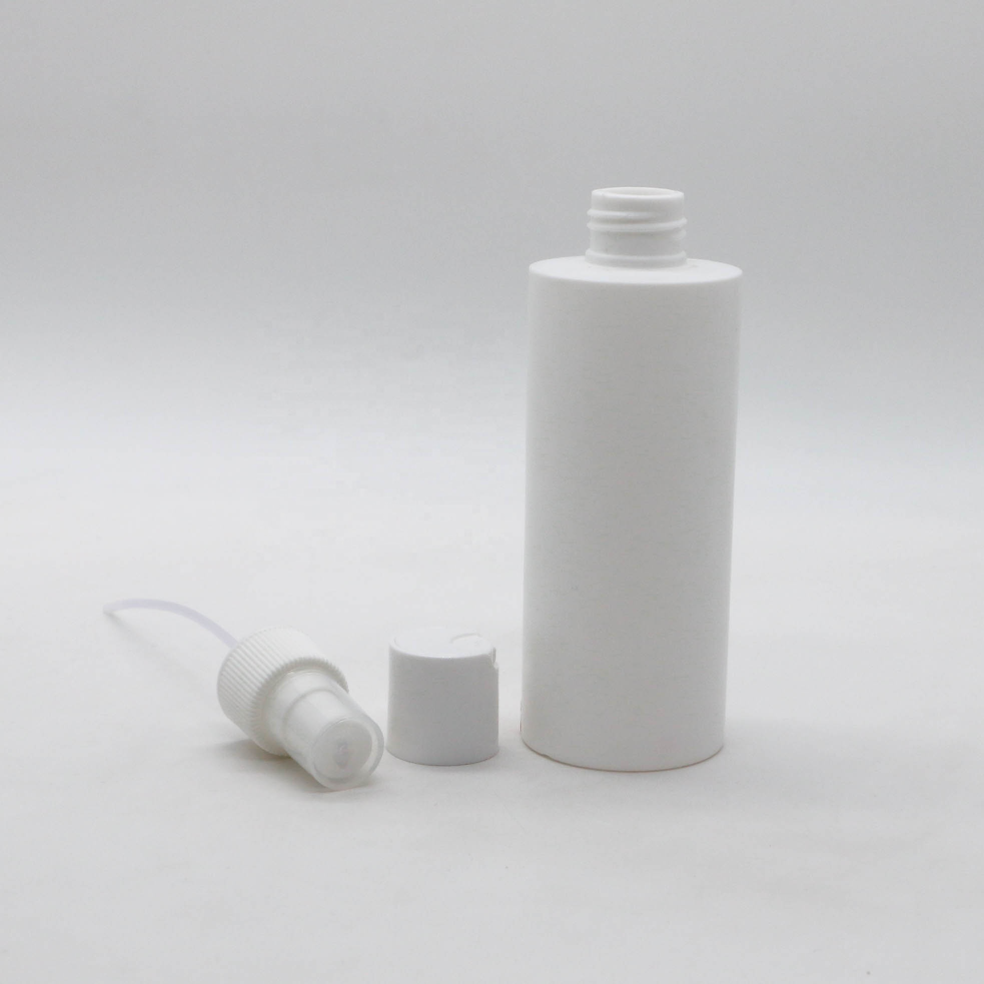 200mL HDPE Plastic Spray Bottles for Lotion Liquid Storage SCREW CAP and Disc Top Cap