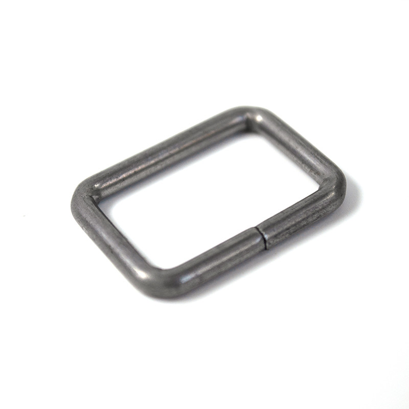 Custom Made Square Ring Cheap Price Gunmetal Color 1 Inch Metal Handbag Rectangle Buckle Garment Adjustable