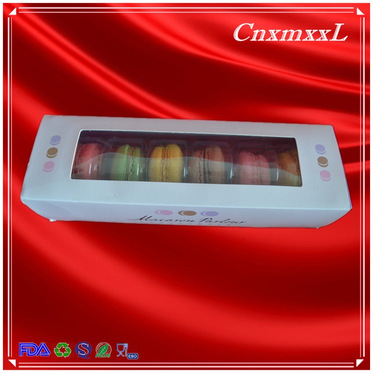 6in1 23cm Length Macaron Window Box Empty Valentines Chocolate Box