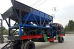 Discharging Volume 1000L 60Km/h Mobile Concrete Batching Plant