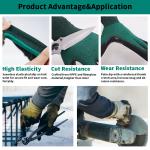 ANSI A2 18 Gauge Cut Resistant Safety Gloves Textured Nitrile Coating Reinforced