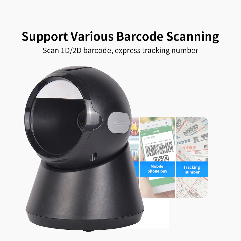 Desktop CMOS Barcode Scanner Automatic Omni Directional 2200 Times/S YHD-9100D