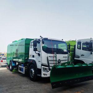 China Foton Aumark Vacuum Road Sweeper Truck With Snow Remover wholesale