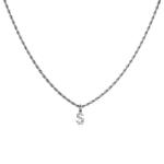 OEM Letter Pendant Necklace Sterling Silver Initial Charms Jewelry