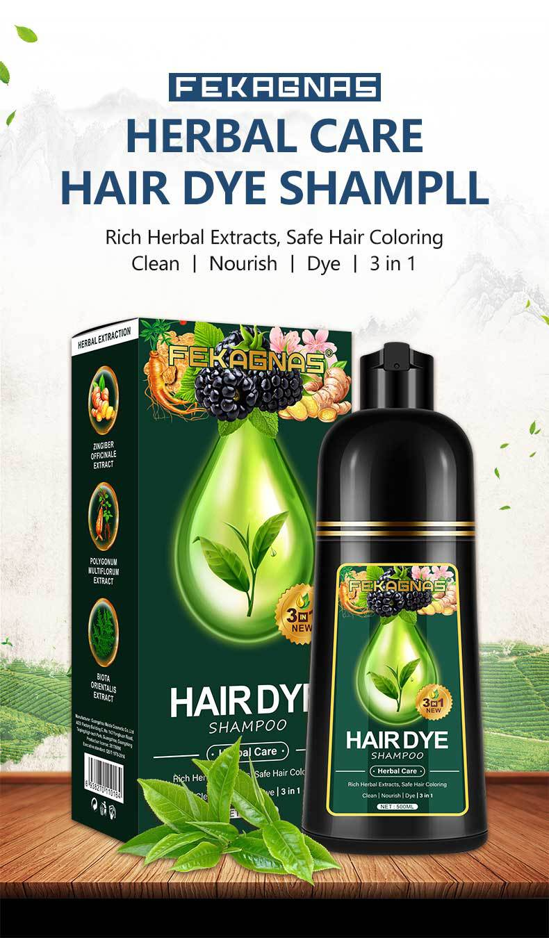 Herbal Formula Hair Dye Shampoo Ammonia Free Cosmetic Grade