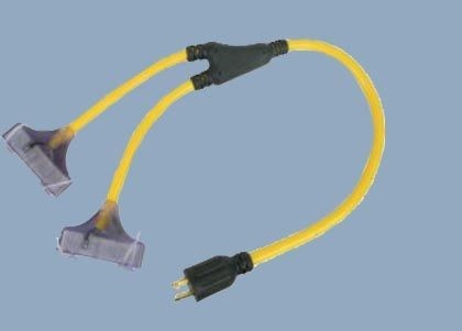 UL CUL CSA 30A 125V Twist Lock Adapter L14-30P to NEMA5-15R Six Outlets American UL Power Cord