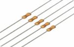 Yellow 10 ohm 1W 5% Carbon Film Resistor For PCB , Carbon Film Fixed Resistors