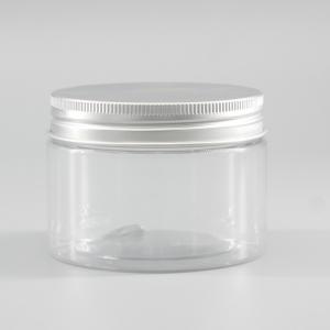 China Cylinder 150ml PET Transparent Plastic Cosmetic Cream Jar Packaging wholesale