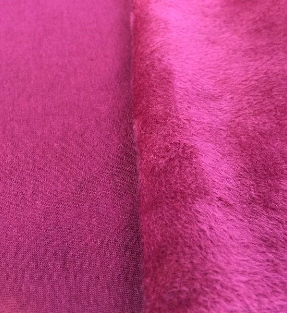 High quality of durable and good thermal for casual sportwear hoodie velboa knitted fabric