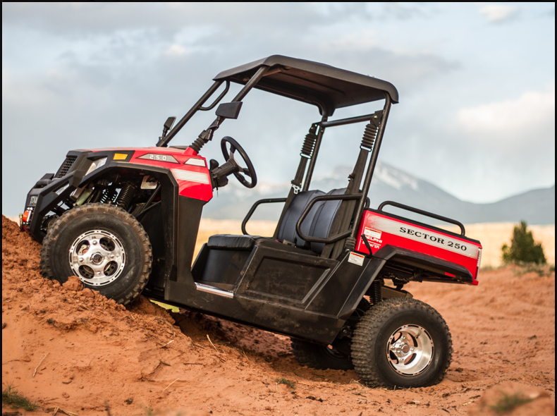 Max Power 12kW/7500rpm 250cc UTV with 2 Seats and Remote Control Maximum Torque ≤20Nm