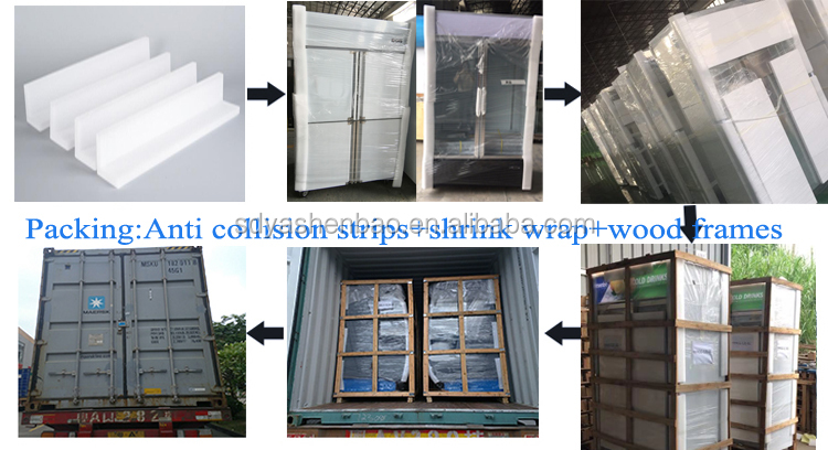 Supermarket Multideck Open Chiller Double Temp Stainless Steel Material