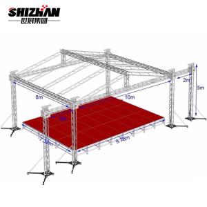 China F34 Stage Light Truss Global Spigot Bolt Lift Tower DJ Stage Aluminium Roof Truss Systems wholesale