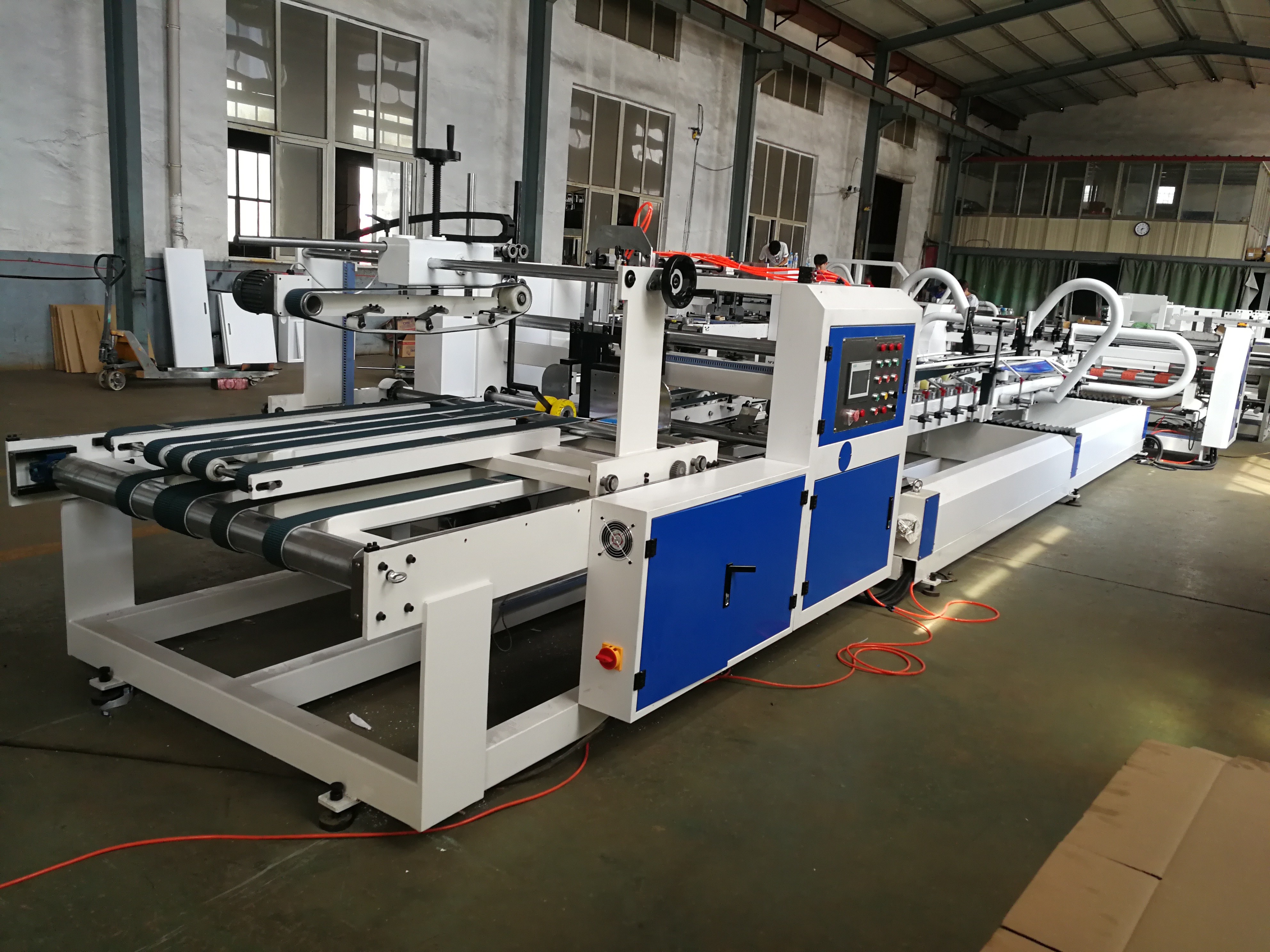 Used Full Automatic Corrugated Boxes Manufacturing Machines For Carton Box Making