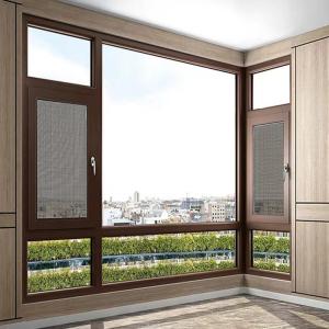 China Commercial Aluminum Awning Windows Soundproof Size Customized wholesale