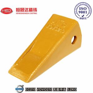 China EC210 EC210RC 14530544 VOLVO Flat Bucket Teeth Modular Tip Design wholesale