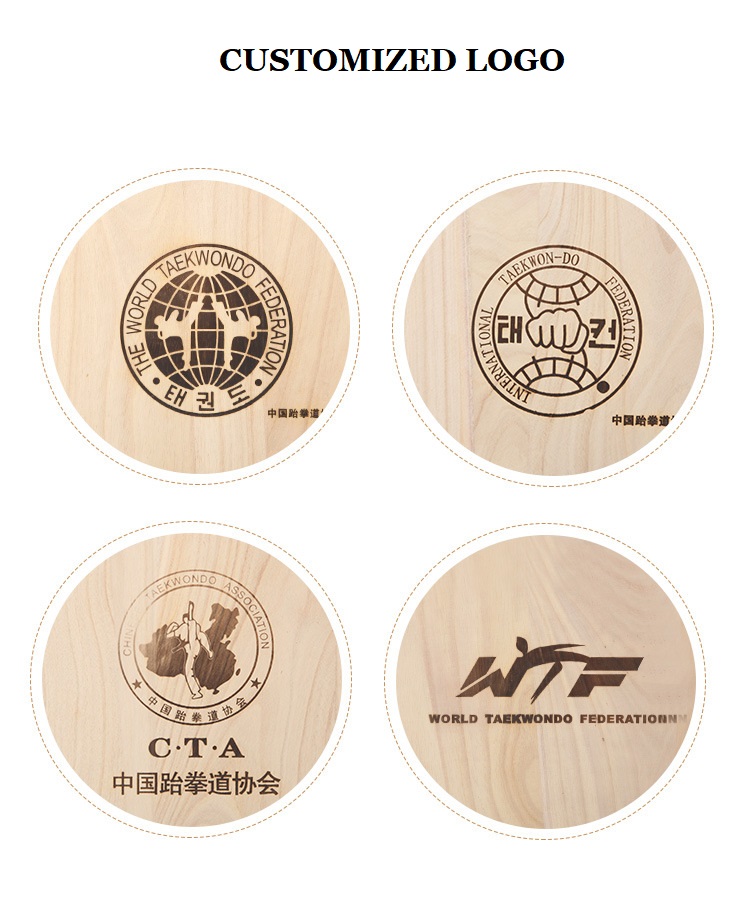 Customizable Rebreakable Board for Taekwondo Durable and Made of Paulownia Wood