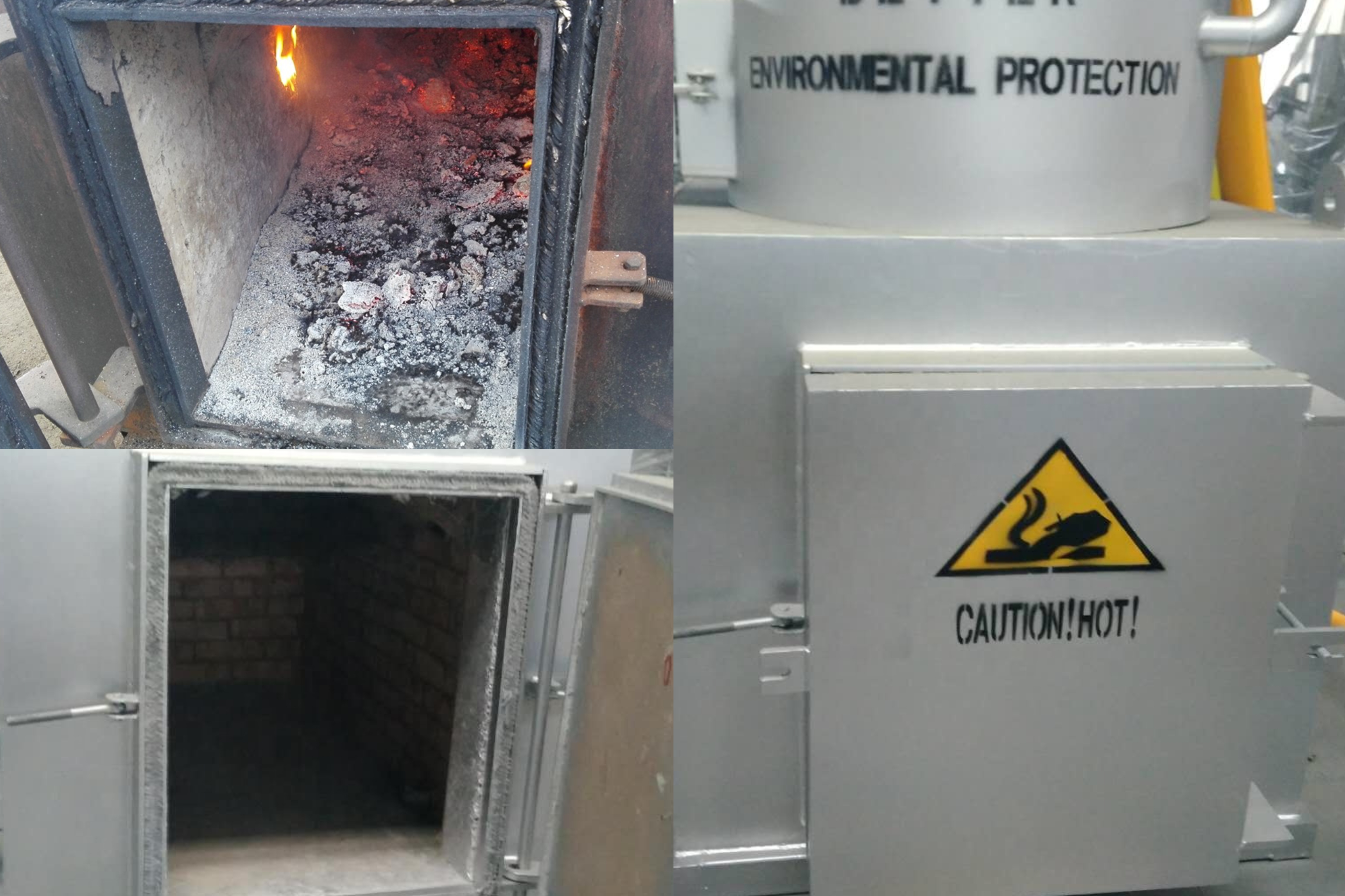 50-500 kg/batch Poultry Waste Incinerator Customized Color and Carbon Steel