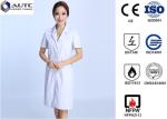 White Disposable Medical Workwear 30g-60g Weight Excellent Clipping Well Fit