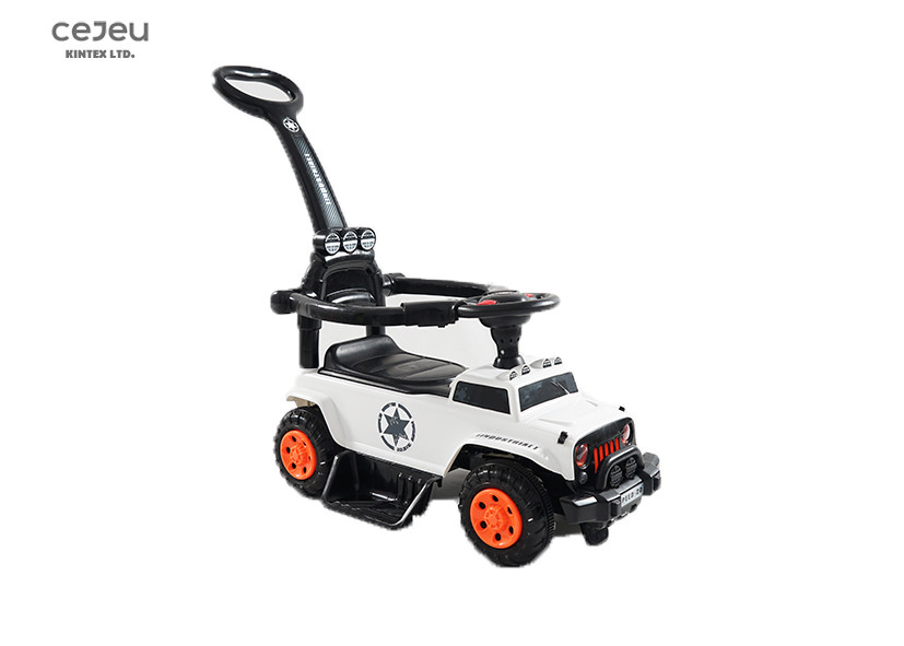 4 Wheel Musical Red Push Along Car With Handle 99*42*85CM 4.6KG
