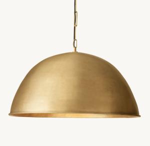 China Nickel / Brass / Bronze Grand Dome Pendant Light Adjustable Height wholesale