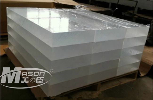 100% Pure Virgin Material 110mm Clear Acrylic Sheet For Public Aquarium Wall