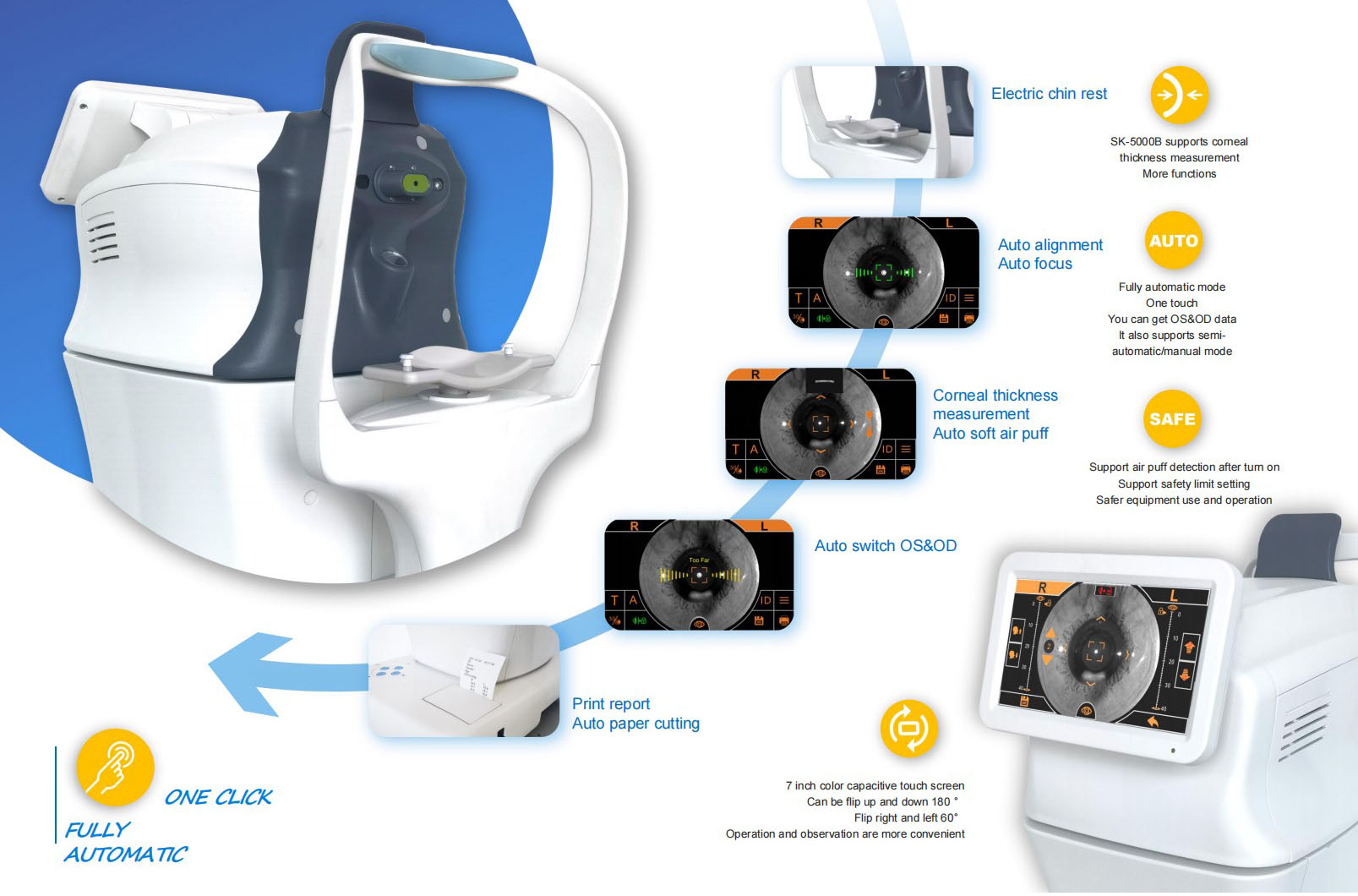 Automatic non-contact ophthalmic tonometer