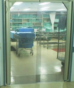 China Semi Modular Class Sandwich Panel Lab Doors 10k For Pharmaceutical Clean Room wholesale