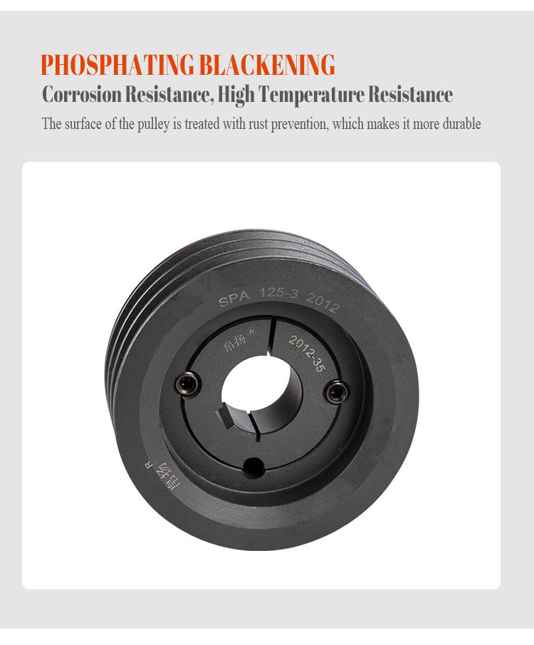 Standard Bore Cast Iron V Belt Pulley with Static and Dynamic Balance SPZ SPA SPB SPC