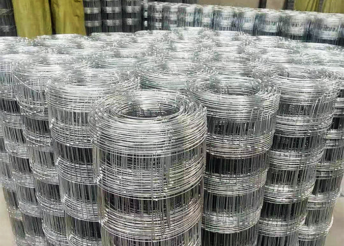 Knot Joint Farm Mesh Fence in Silver Color for Livestock Management
