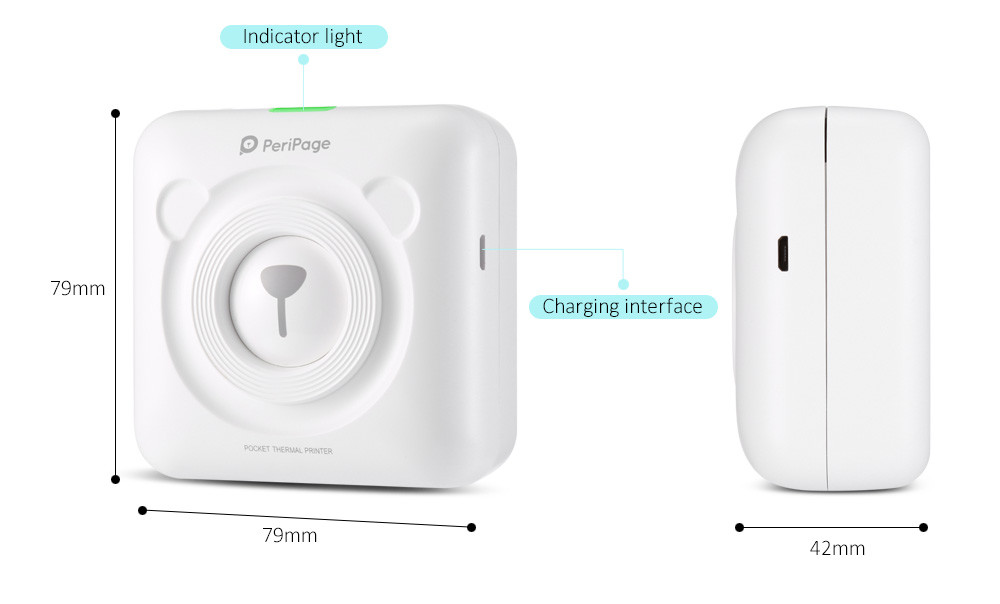 Android Platform Wireless Photo Printer Bluetooth Host Function FCC Compliant