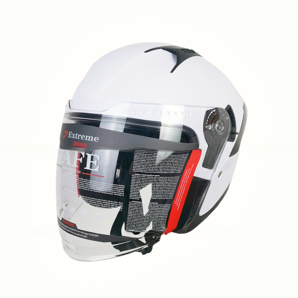 Outdoor Riding Double Visor Half Face Motorcycle Helmet for Protection in Any Season