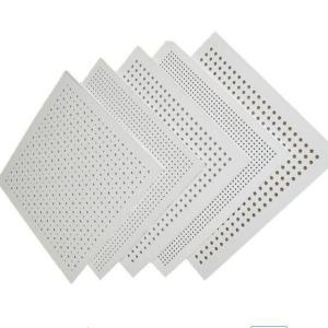 China 5/15q Square Waterproof Perforated Acoustic Sound Absorption Gypsum Board for Ceiling wholesale