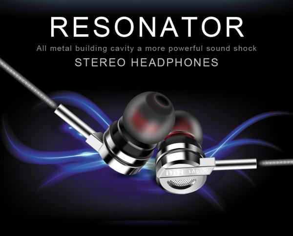 D05 Earphone Zinc Alloy HiFi Earphone In Ear Earphones fone de ouvido BASS Metal